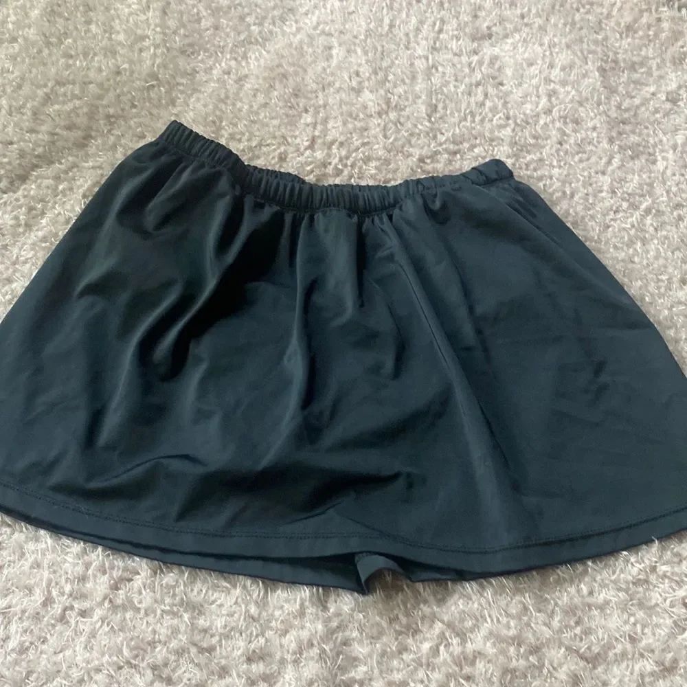 Plus Size designer swimsuit SWIM skirt cover up shorts bikini panties black 14